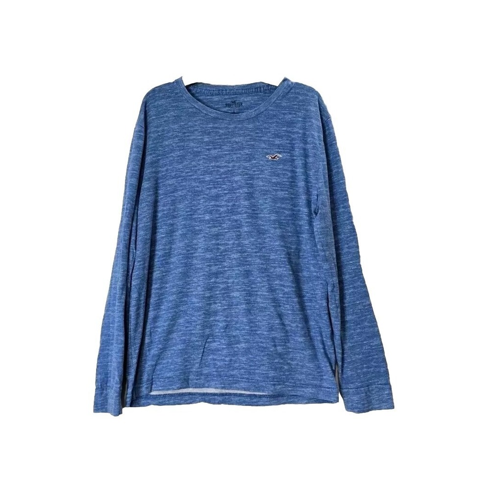Hollister Men's Long‎ Sleeves Shirt Small Blue Performance